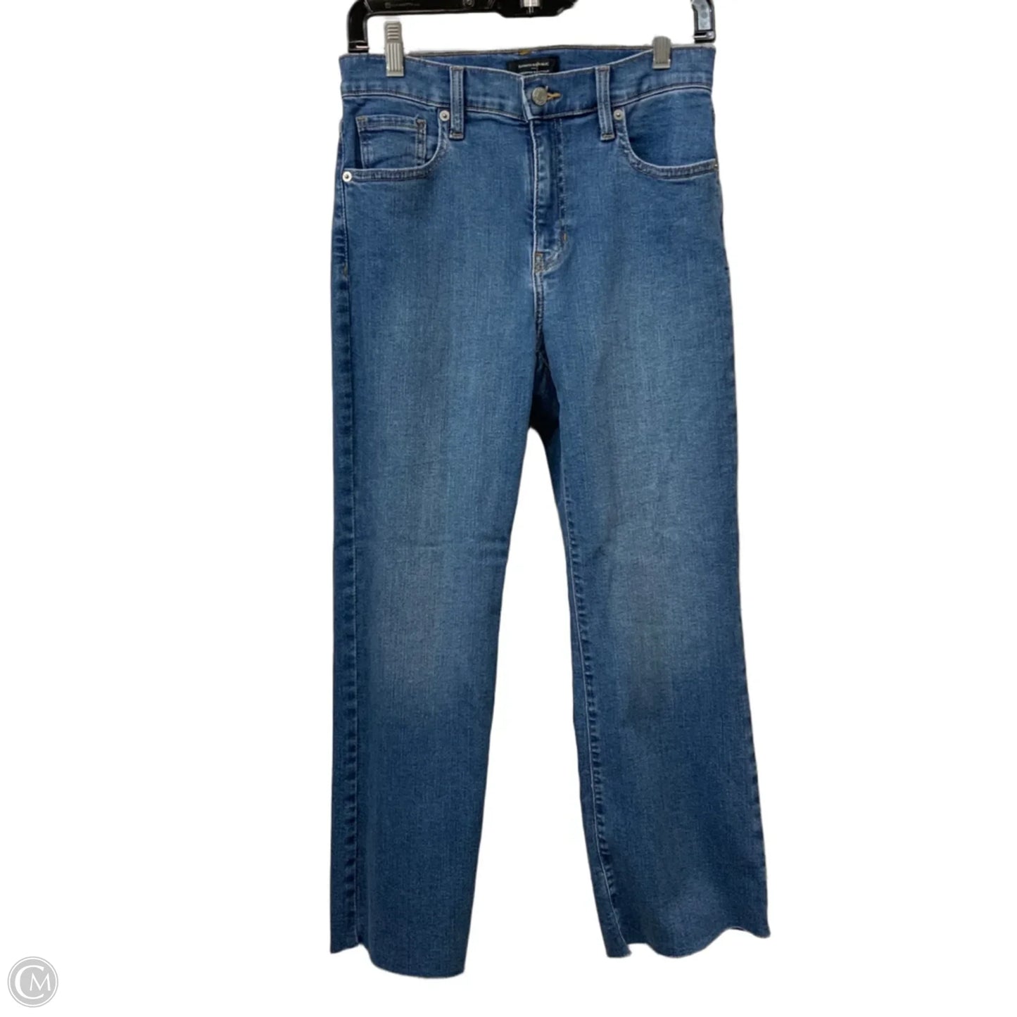 Jeans Cropped By Banana Republic In Blue Denim, Size: 4