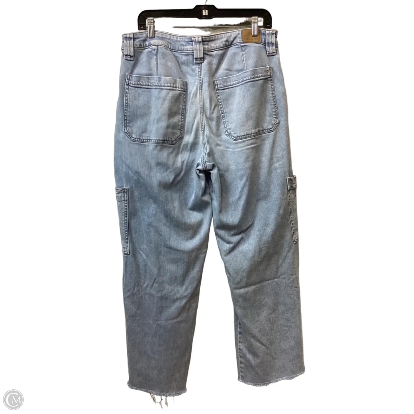 Jeans Wide Leg By American Eagle In Blue Denim, Size: 12