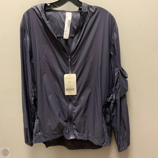 Athletic Jacket By Fabletics In Grey, Size: L