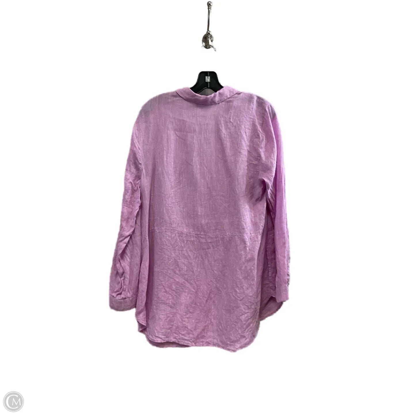 Blouse Long Sleeve By J. Jill In Pink, Size: M
