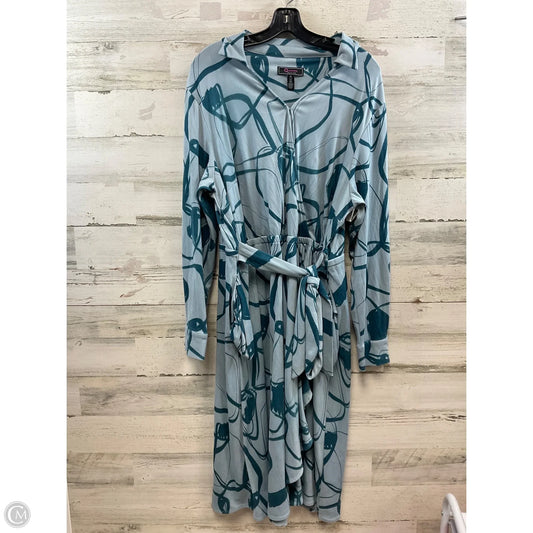 Dress Casual Maxi By C Wonder In Blue, Size: 1x