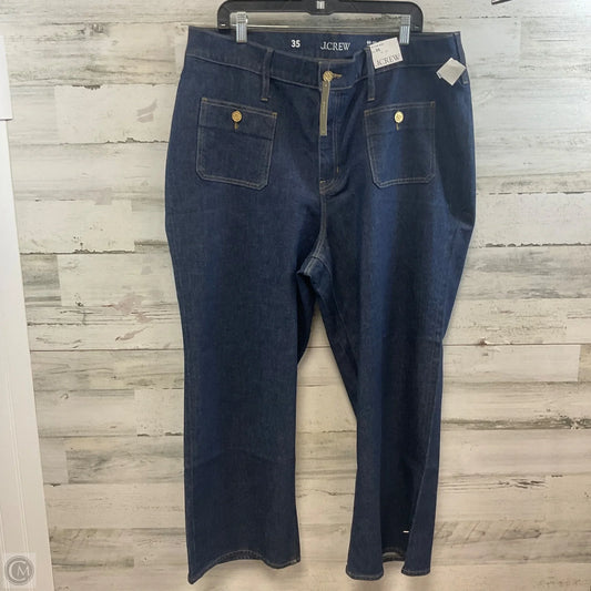 Jeans Wide Leg By J. Crew In Blue Denim, Size: 20