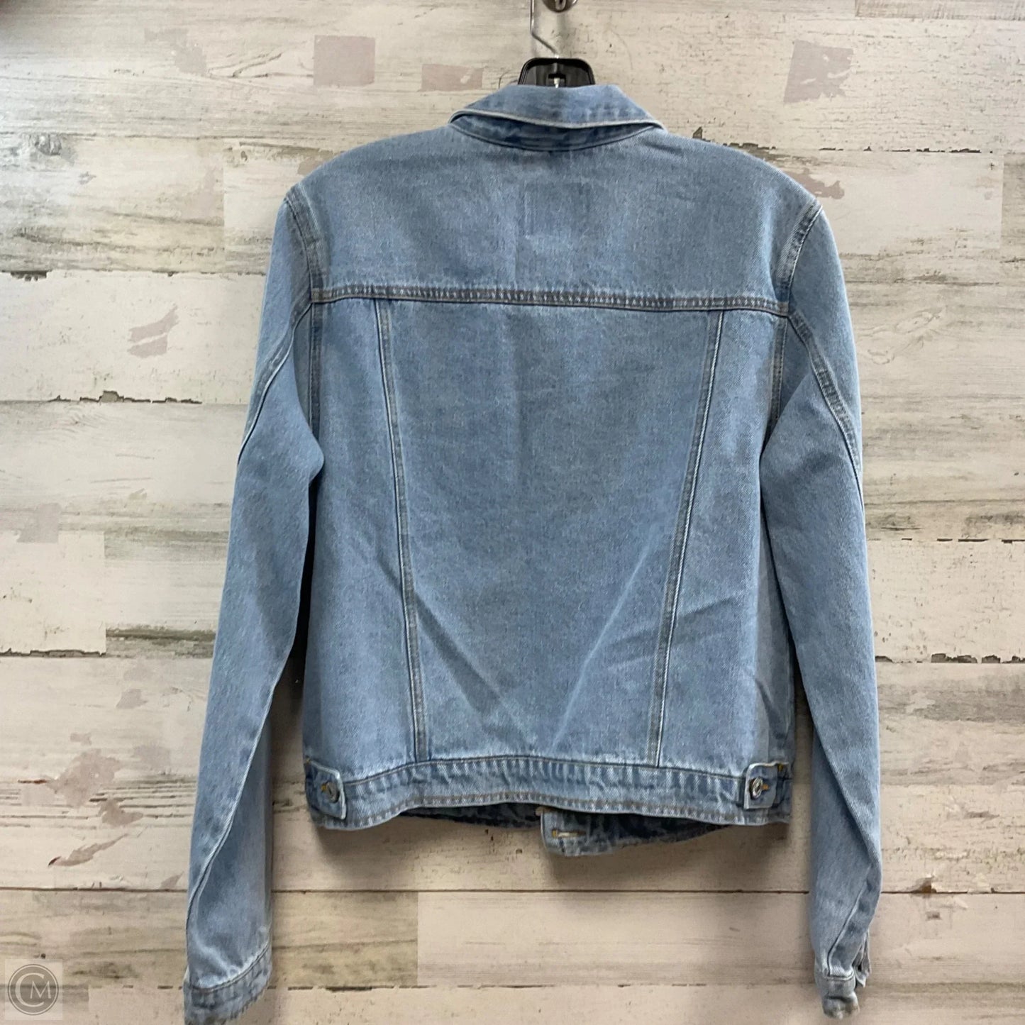 Jacket Denim By Love Tree In Blue Denim, Size: L