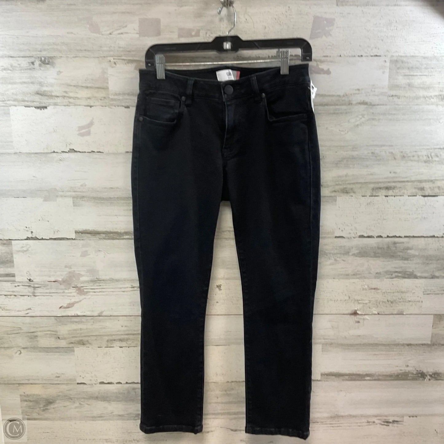 Jeans Cropped By Cabi In Black Denim, Size: 6