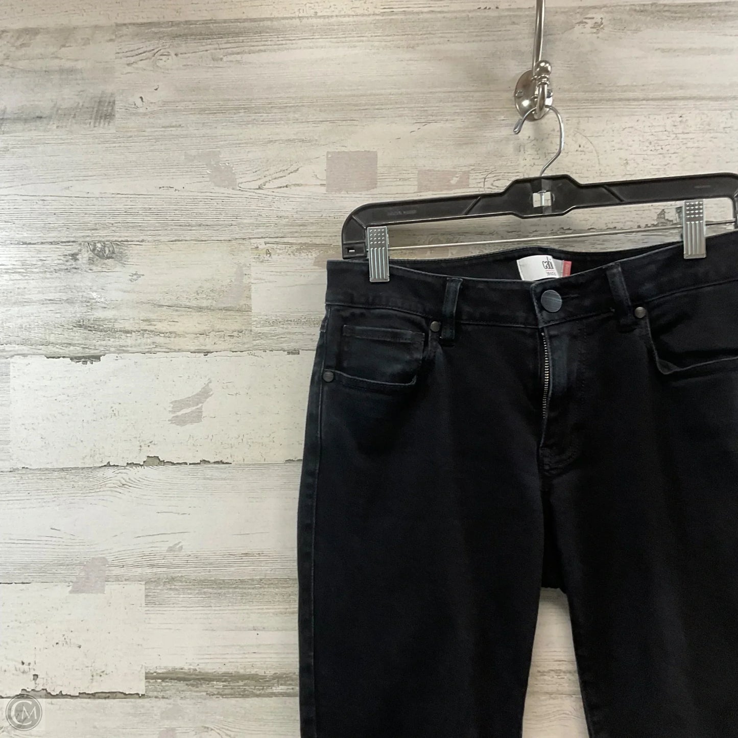 Jeans Cropped By Cabi In Black Denim, Size: 6