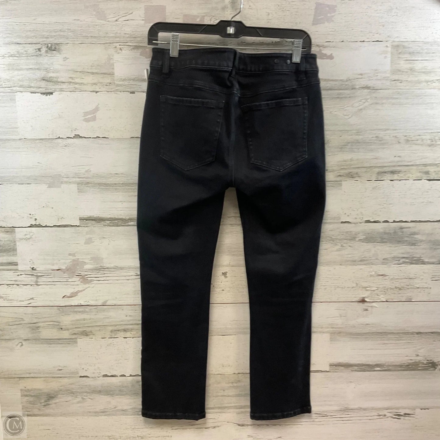 Jeans Cropped By Cabi In Black Denim, Size: 6