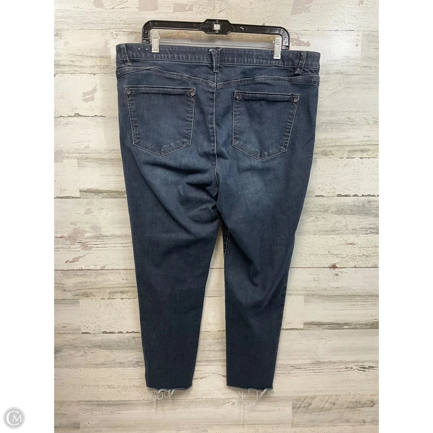 Jeans Cropped By Wit & Wisdom In Blue Denim, Size: 18