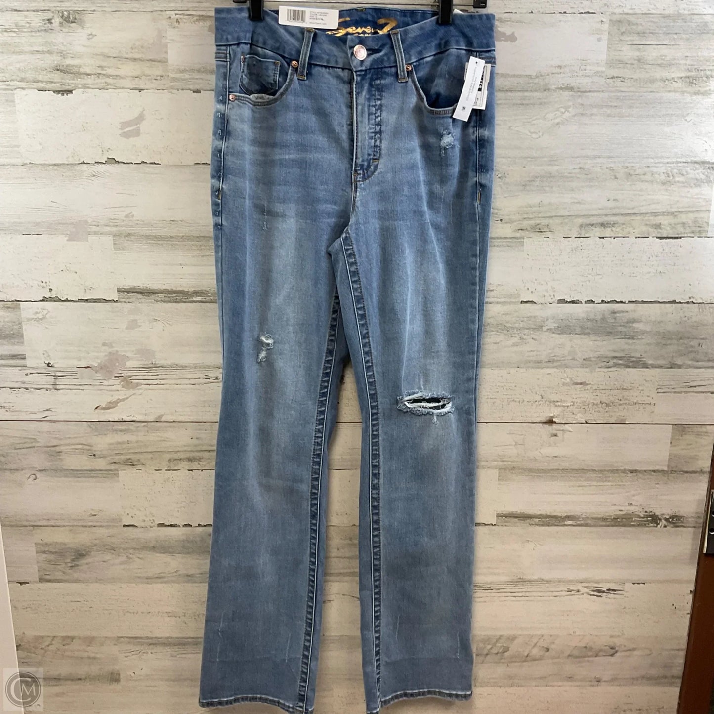 Jeans Boot Cut By Seven 7 In Blue Denim, Size: 10
