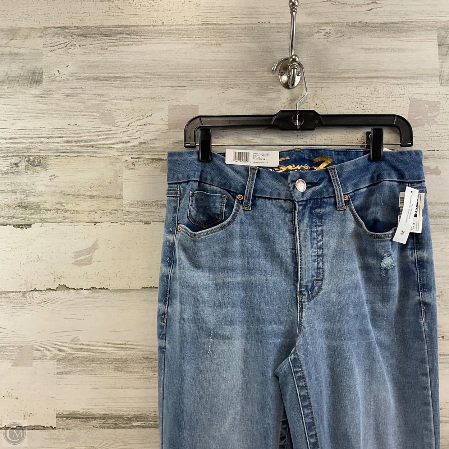 Jeans Boot Cut By Seven 7 In Blue Denim, Size: 10