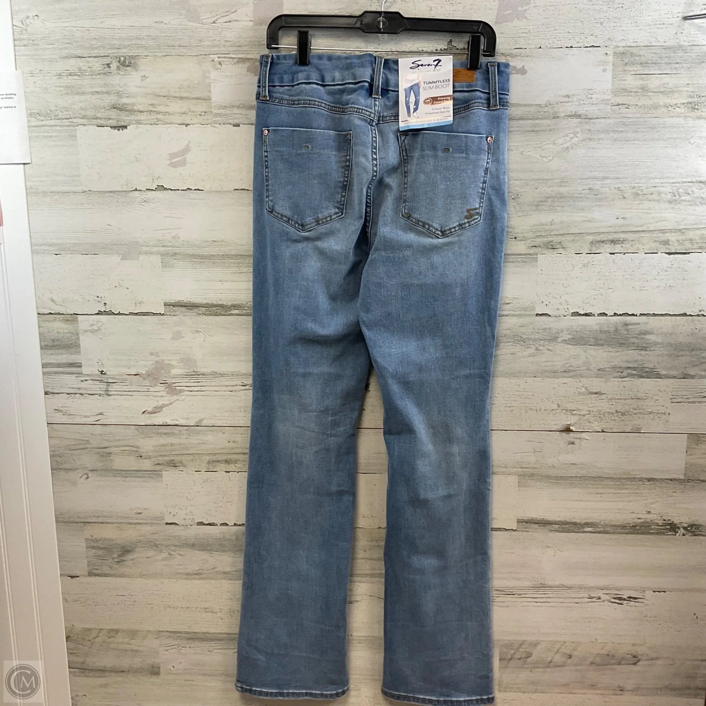 Jeans Boot Cut By Seven 7 In Blue Denim, Size: 10