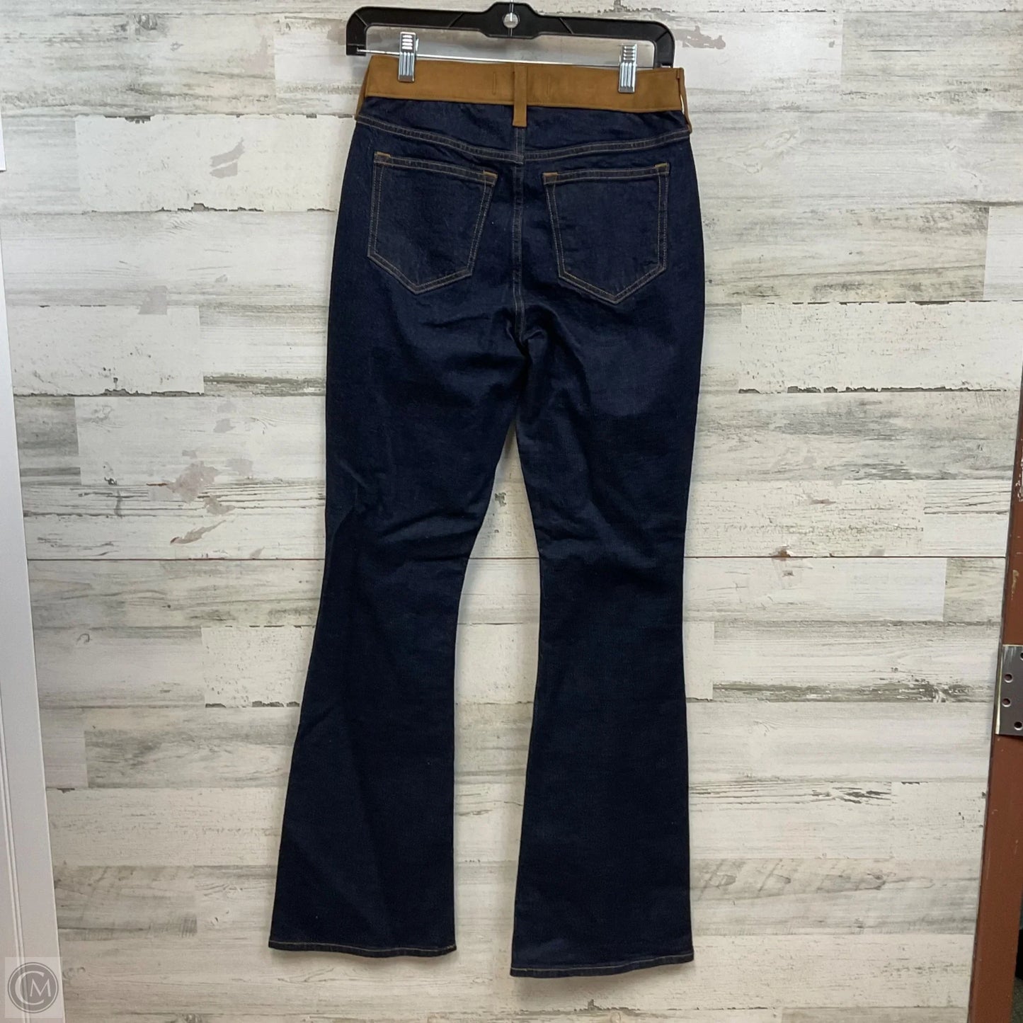 Jeans Boot Cut By Abercrombie And Fitch In Blue Denim, Size: 0