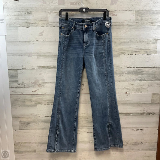 Jeans Flared By Liverpool In Blue Denim, Size: 8