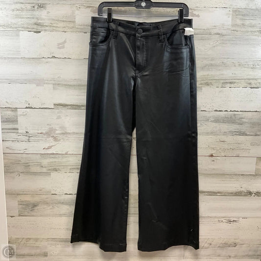 Jeans Wide Leg By Kut In Black Denim, Size: 8