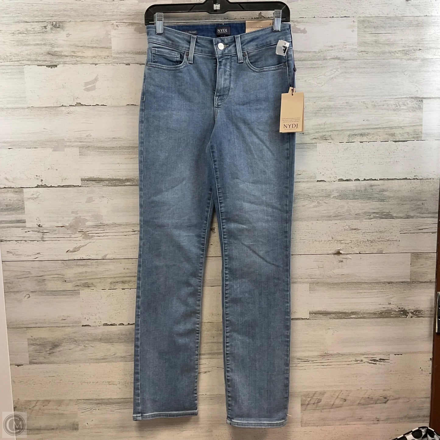 Jeans Straight By Not Your Daughters Jeans In Blue Denim, Size: 4