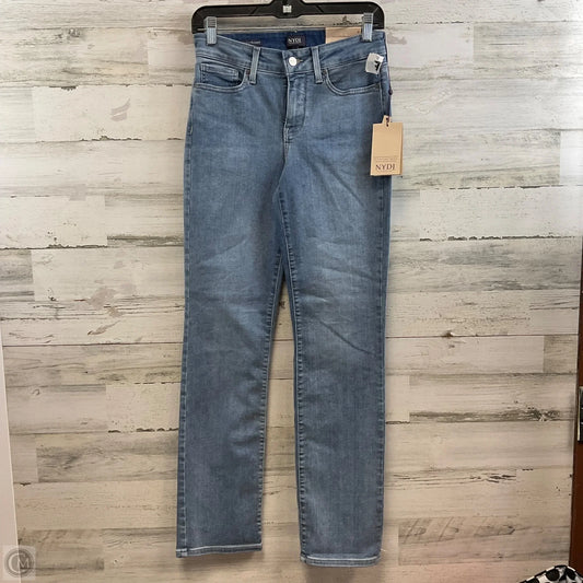 Jeans Straight By Not Your Daughters Jeans In Blue Denim, Size: 4