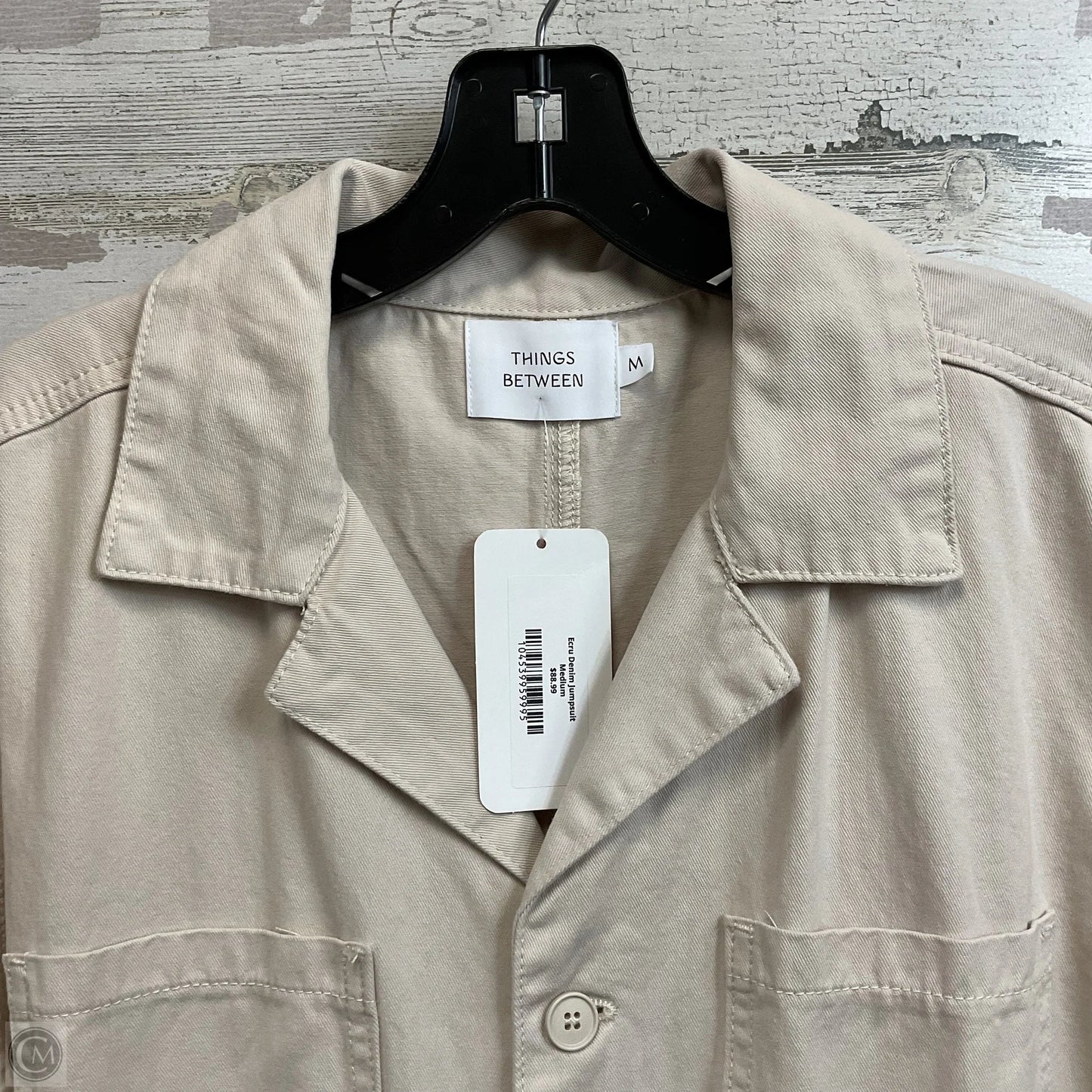 Jumpsuit By Things Between In Cream, Size: M