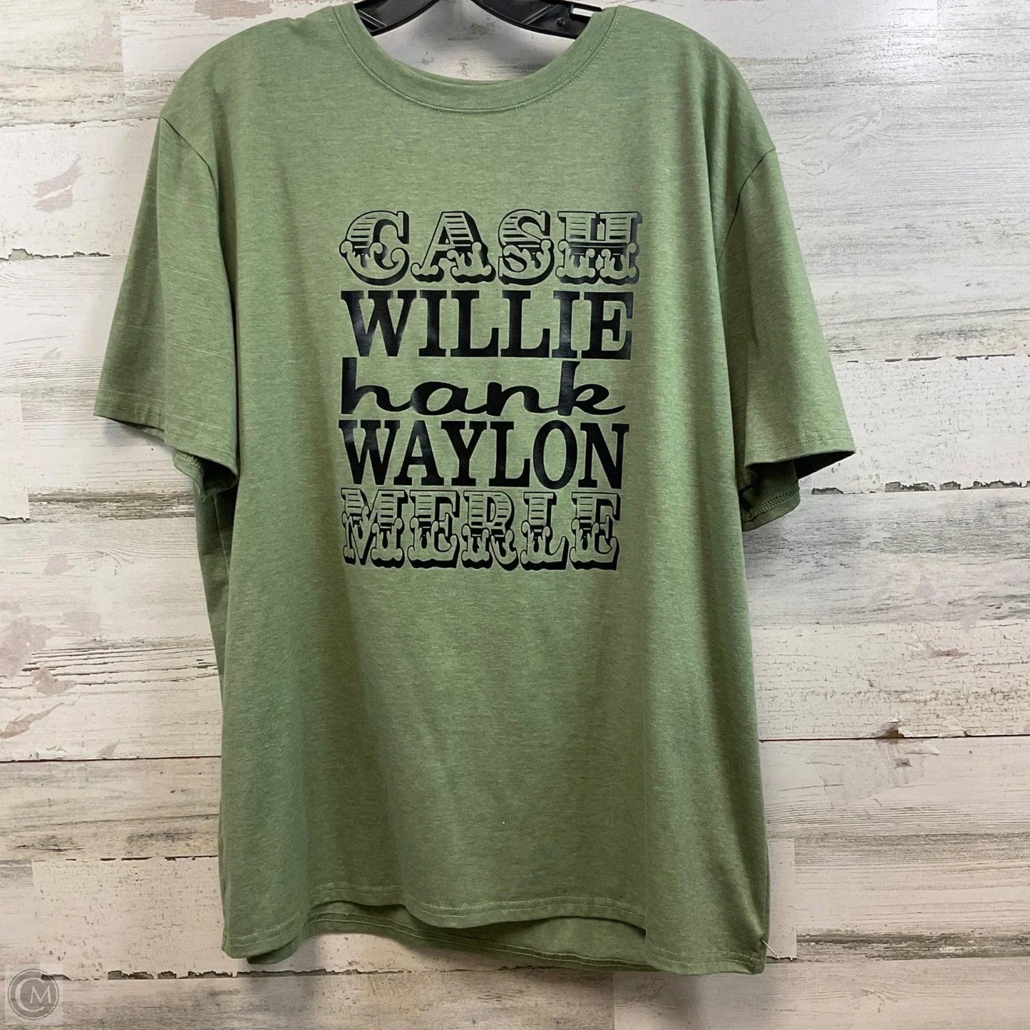 Top Short Sleeve Basic By Clothes Mentor In Green, Size: 2x