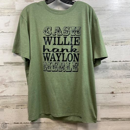 Top Short Sleeve Basic By Clothes Mentor In Green, Size: 2x