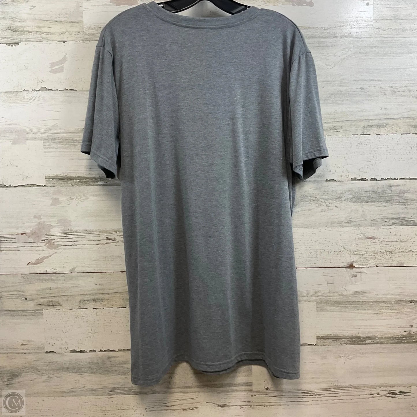 Top Short Sleeve Basic By Clothes Mentor In Grey, Size: 2x