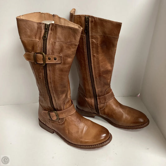Boots Mid-calf Flats By Bed Stu In Brown, Size: 7.5