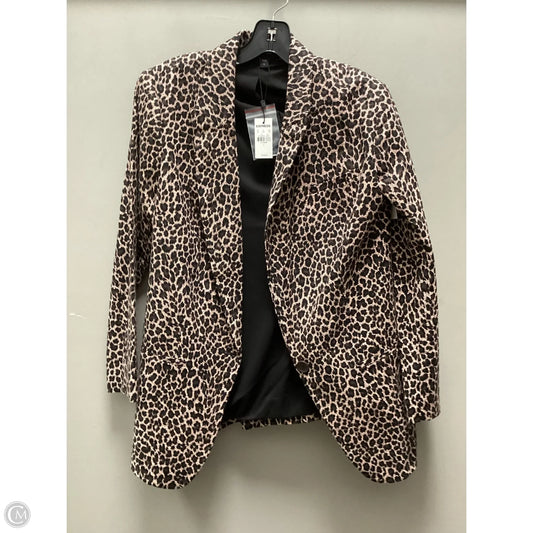 Blazer By Express In Animal Print, Size: L