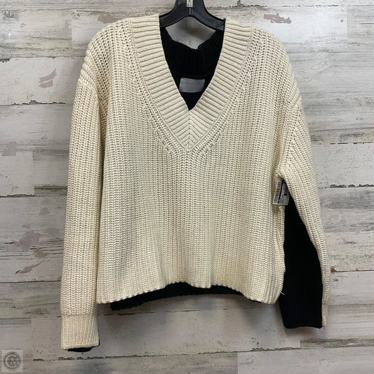 Sweater By Modern Citizen In Black & Cream, Size: 1x