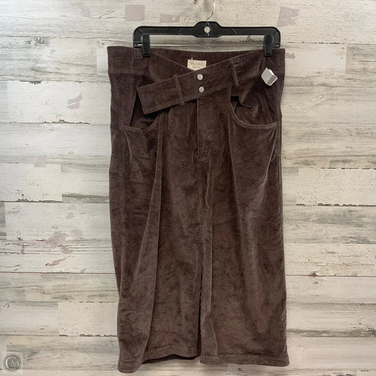 Skirt Maxi By Pilcro In Brown, Size: 14
