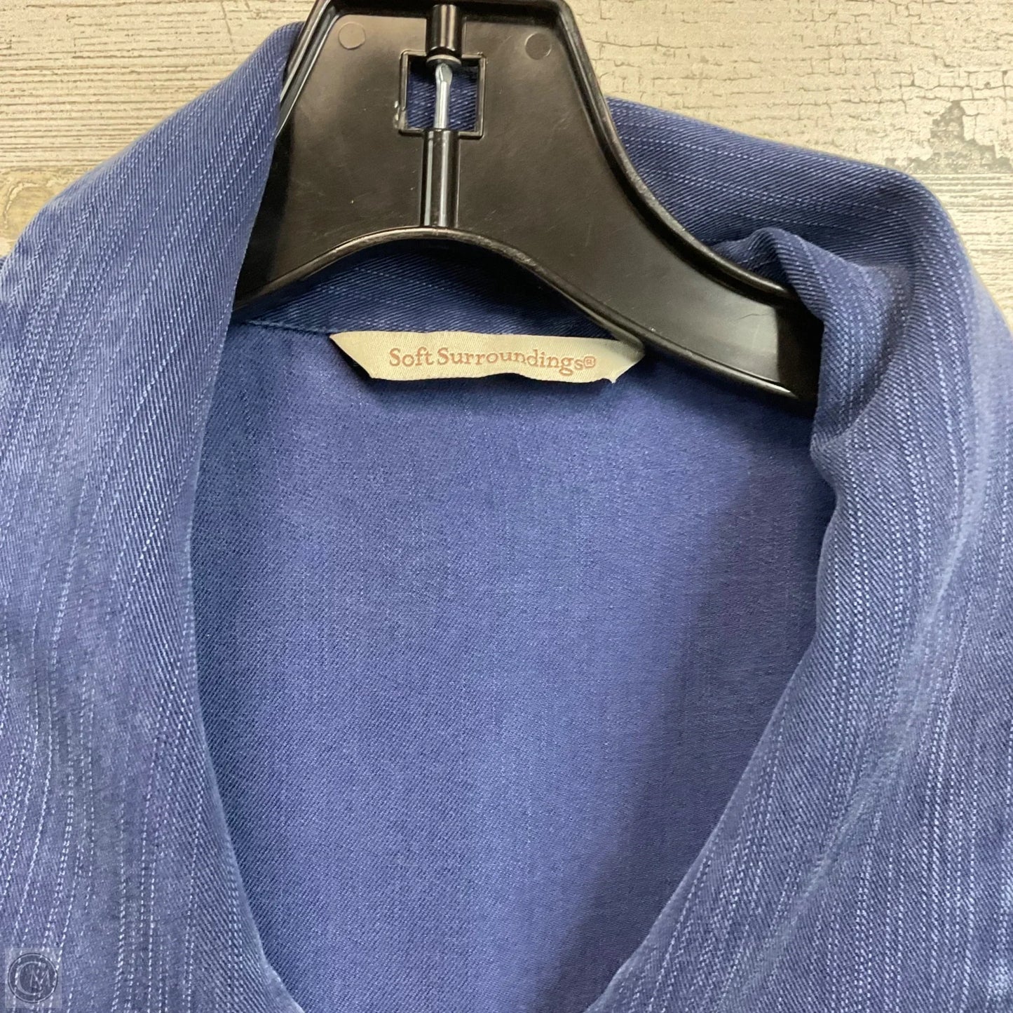 Tunic Long Sleeve By Soft Surroundings In Blue, Size: L