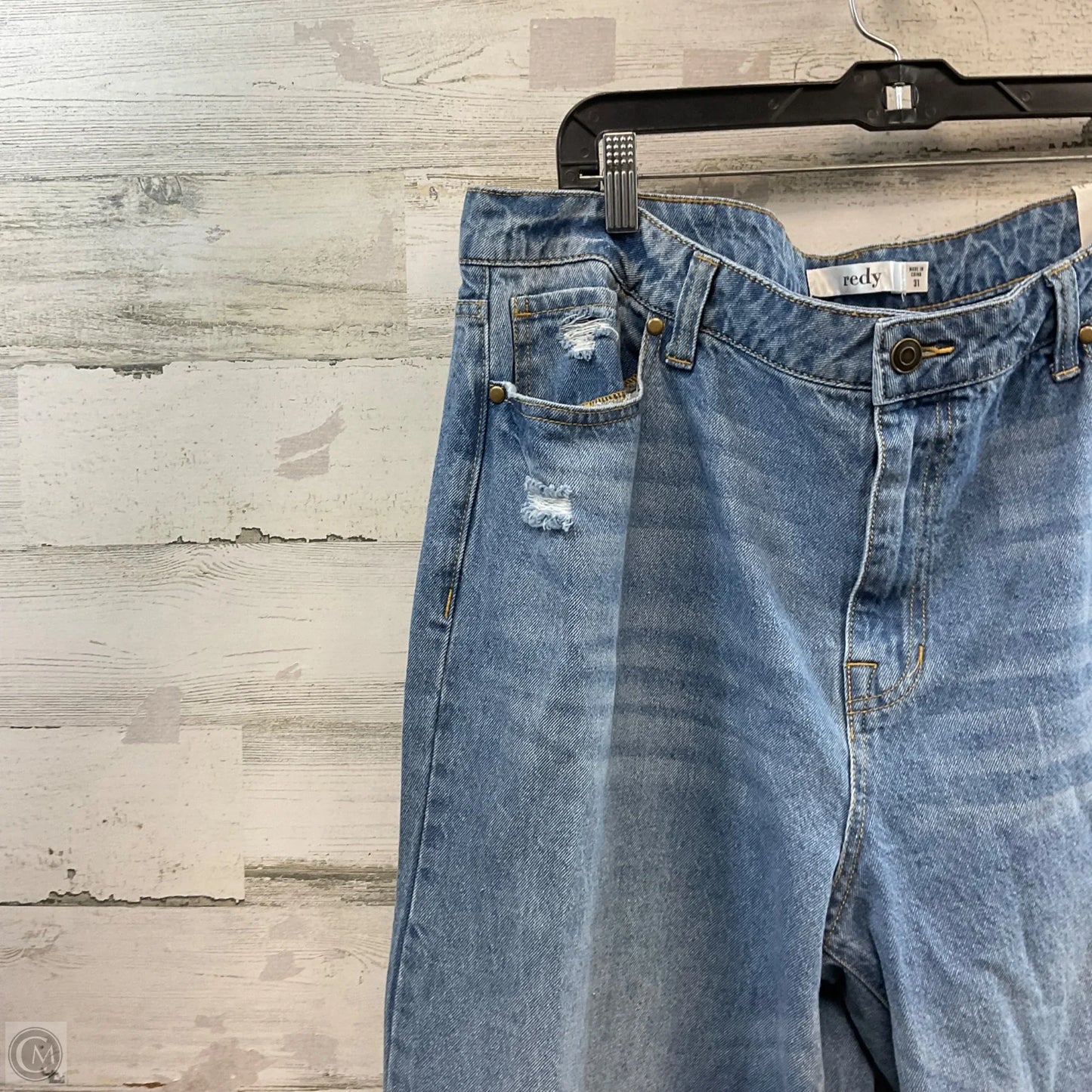 Jeans Wide Leg By REDY In Blue Denim, Size: 12