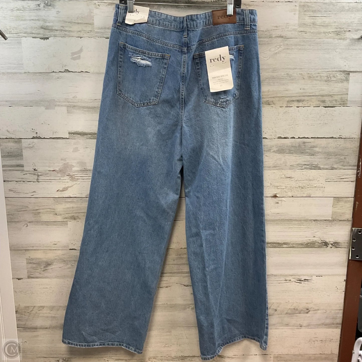 Jeans Wide Leg By REDY In Blue Denim, Size: 12