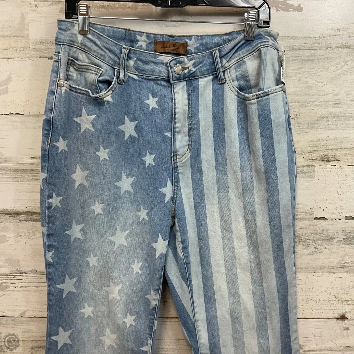 Jeans Flared By Judy Blue In Blue Denim, Size: 14