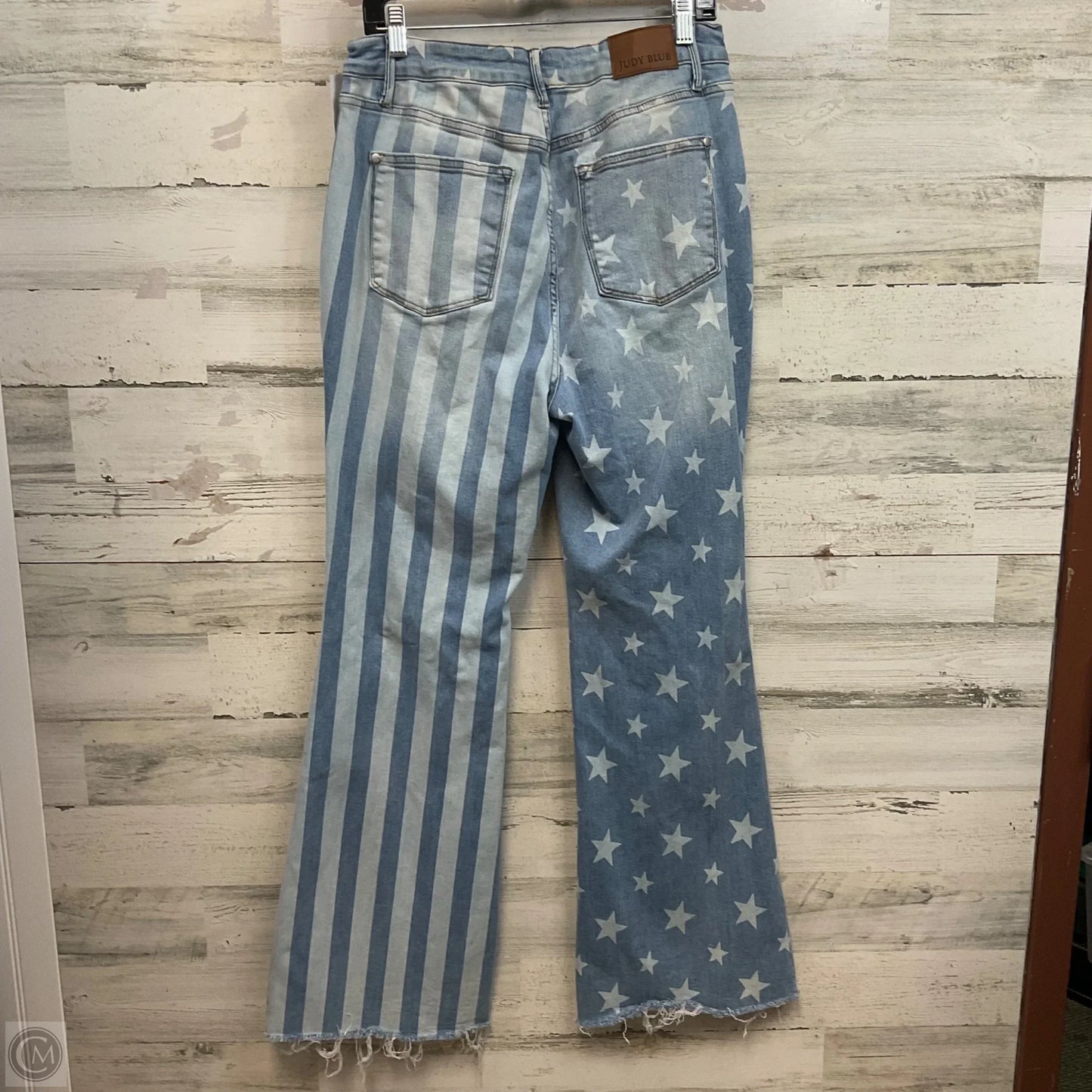 Jeans Flared By Judy Blue In Blue Denim, Size: 14