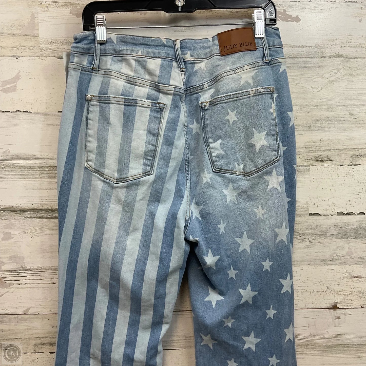 Jeans Flared By Judy Blue In Blue Denim, Size: 14