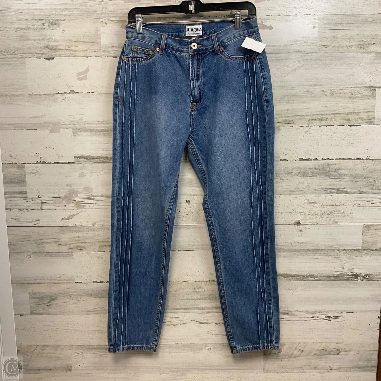 Jeans Straight By Umgee In Blue Denim, Size: 4