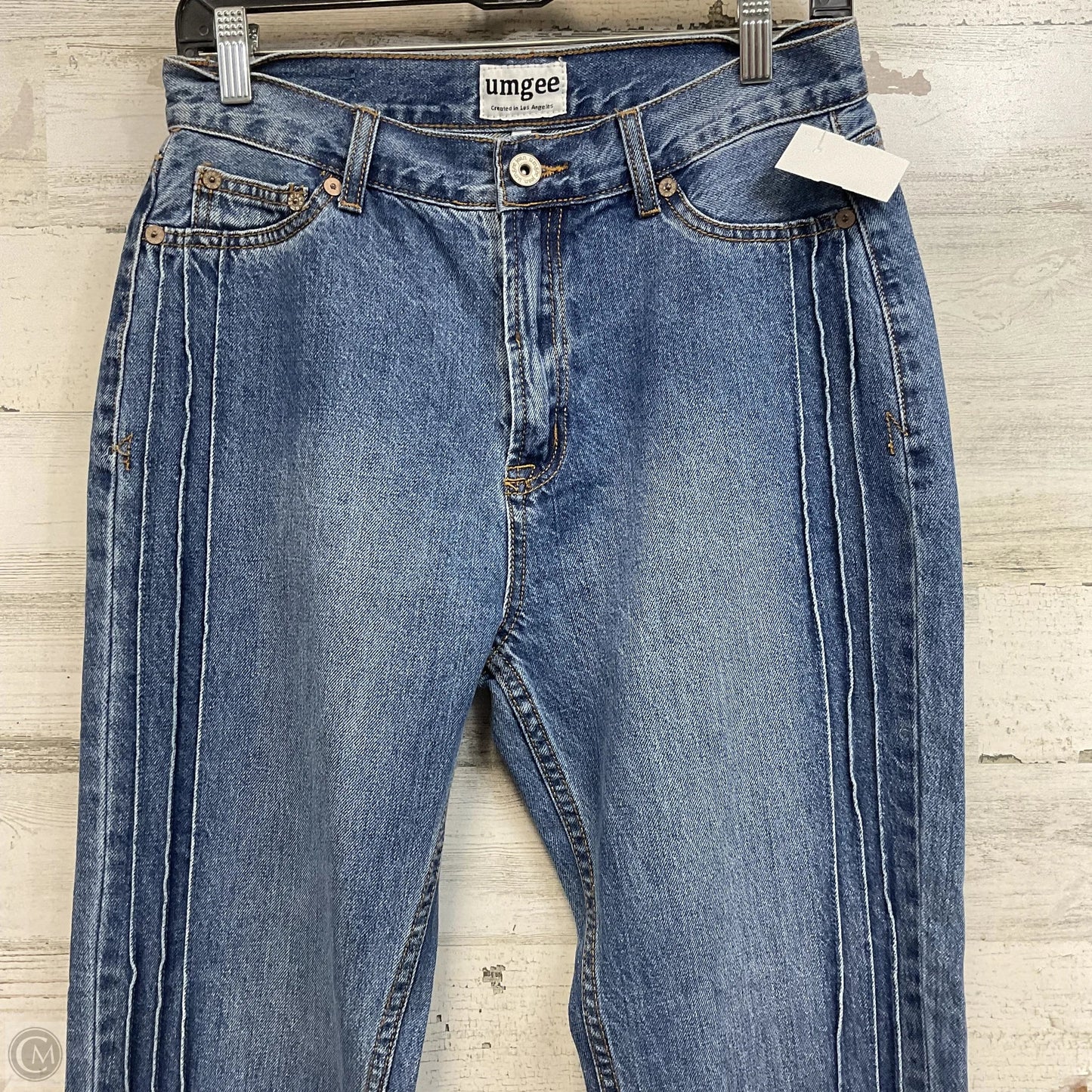 Jeans Straight By Umgee In Blue Denim, Size: 4