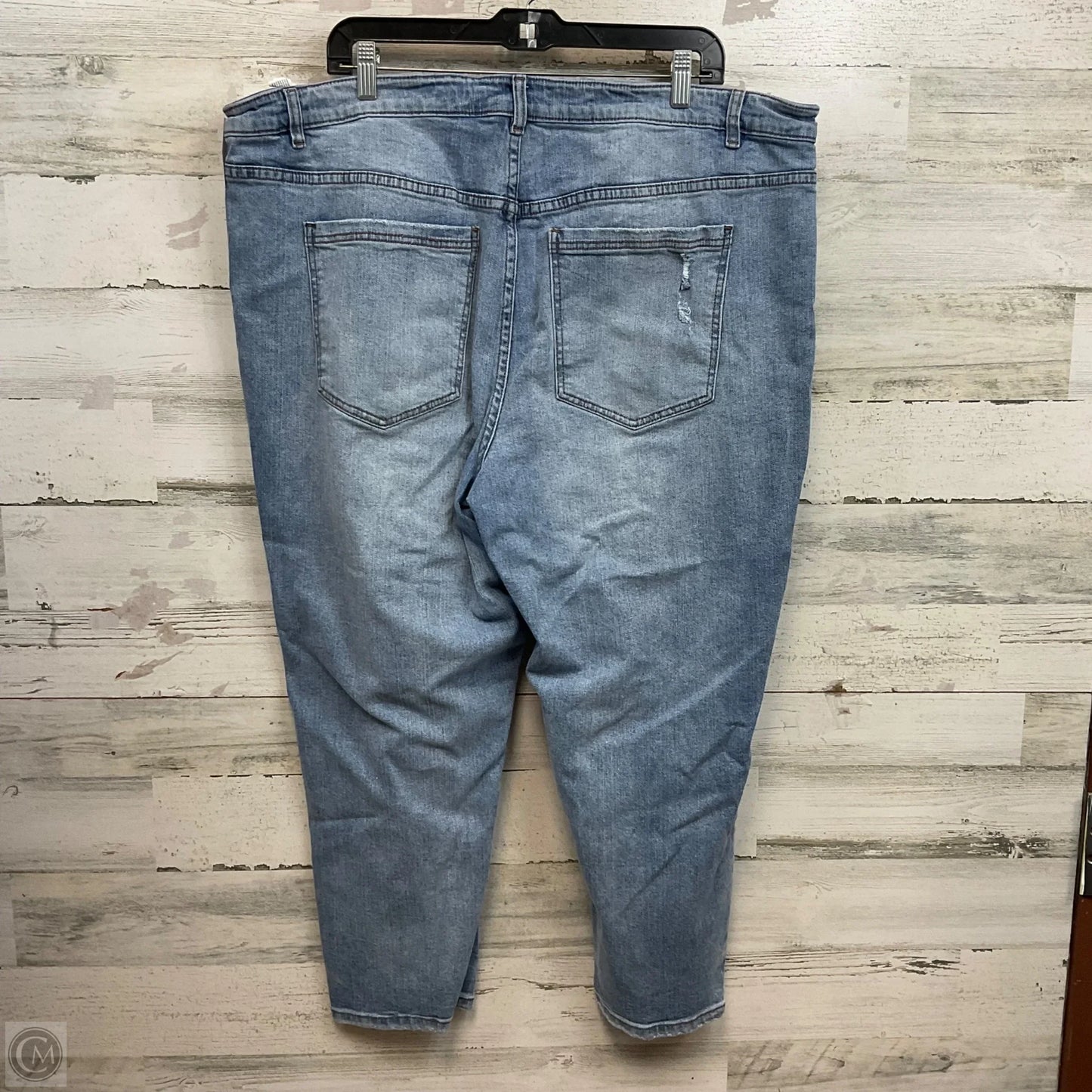 Jeans Cropped By Eloquii In Blue Denim, Size: 20