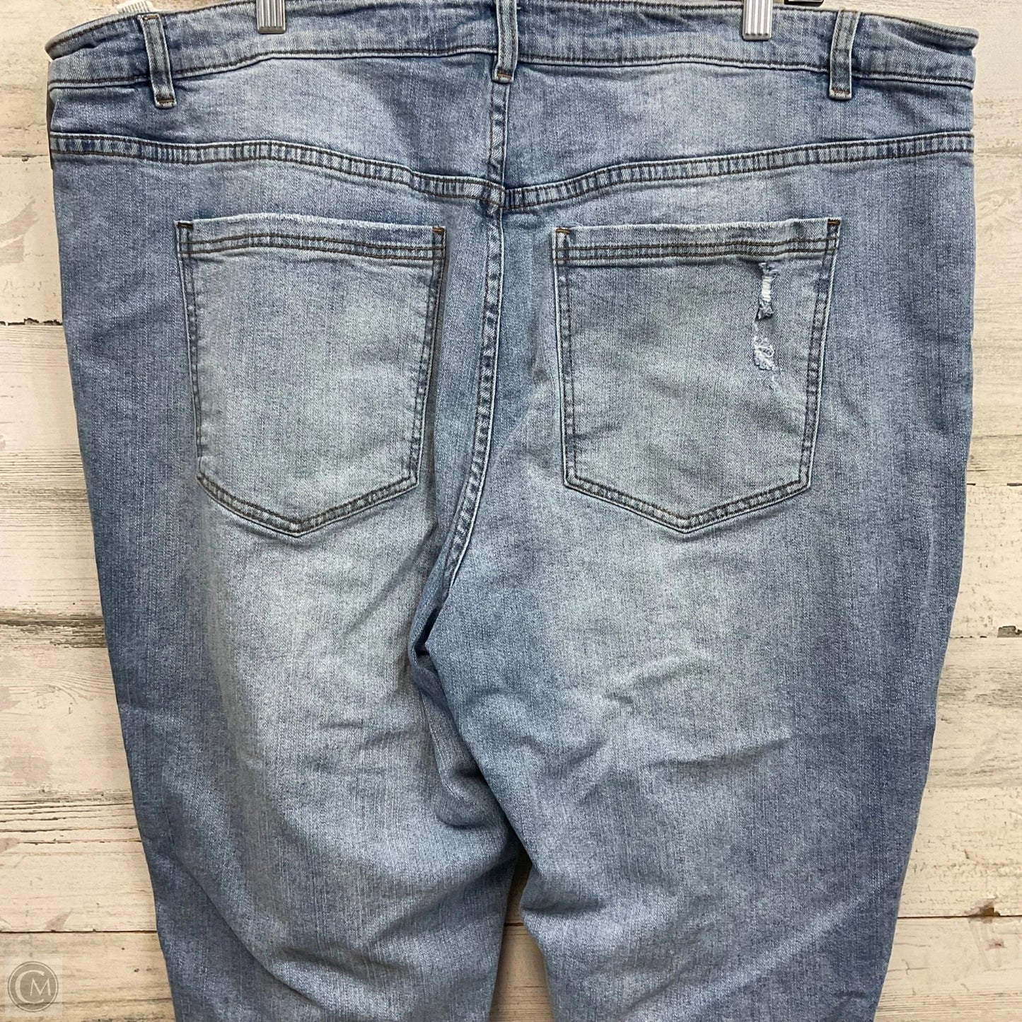 Jeans Cropped By Eloquii In Blue Denim, Size: 20