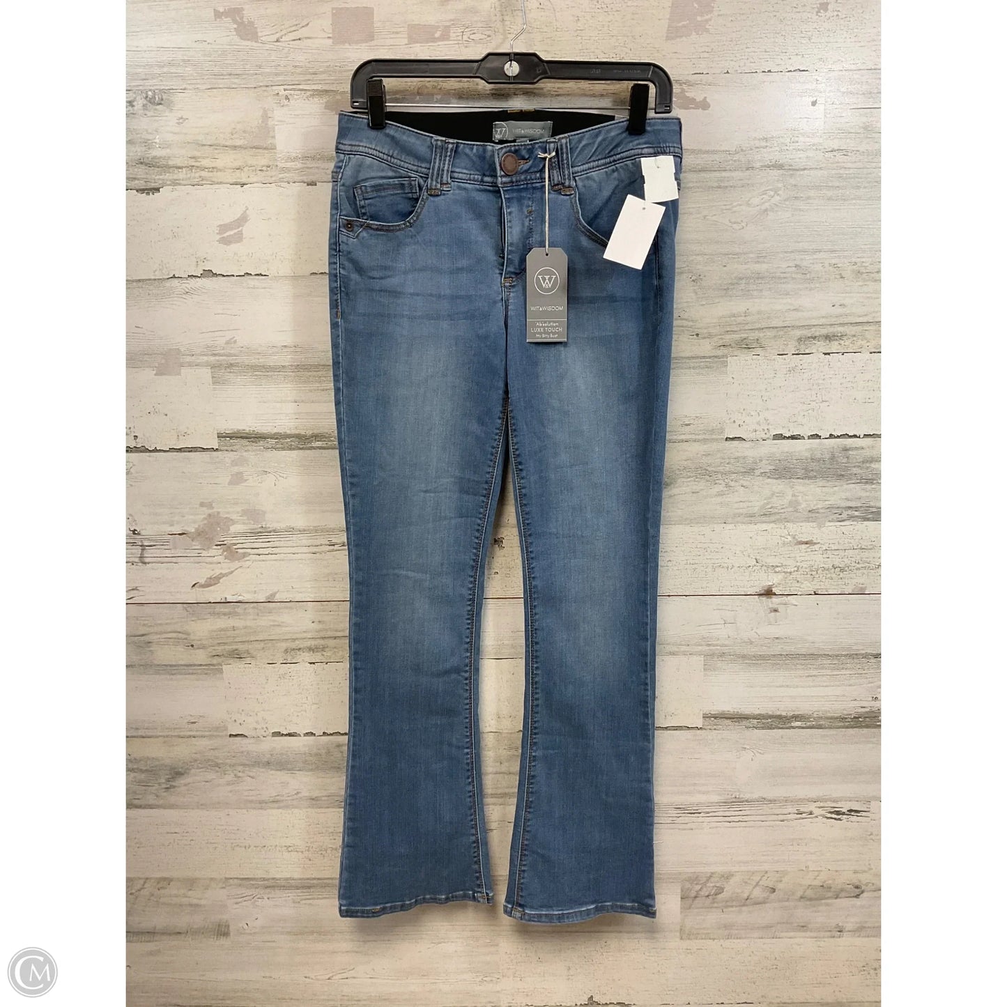 Jeans Boot Cut By Wit & Wisdom In Blue Denim, Size: 4p