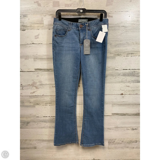 Jeans Boot Cut By Wit & Wisdom In Blue Denim, Size: 4p