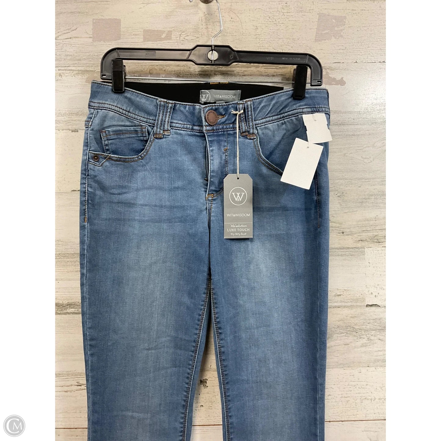 Jeans Boot Cut By Wit & Wisdom In Blue Denim, Size: 4p