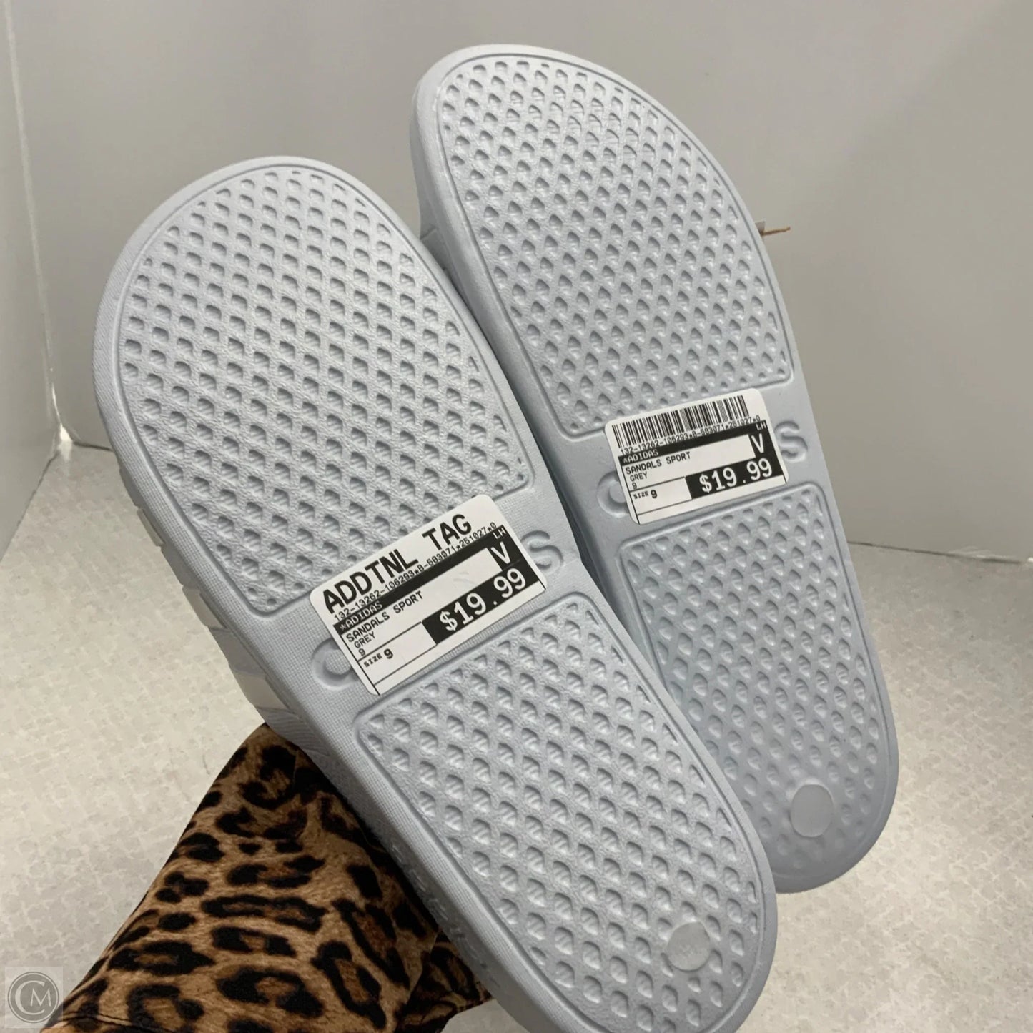 Sandals Sport By Adidas In Grey, Size: 9