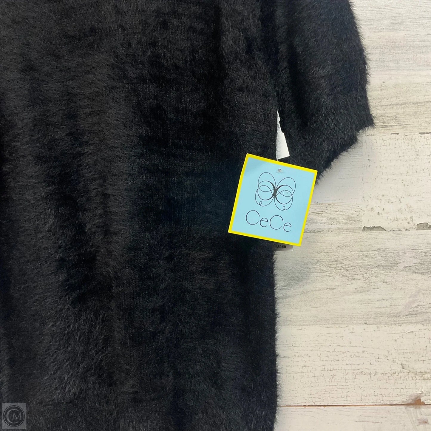 Sweater Short Sleeve By Cece In Black, Size: M