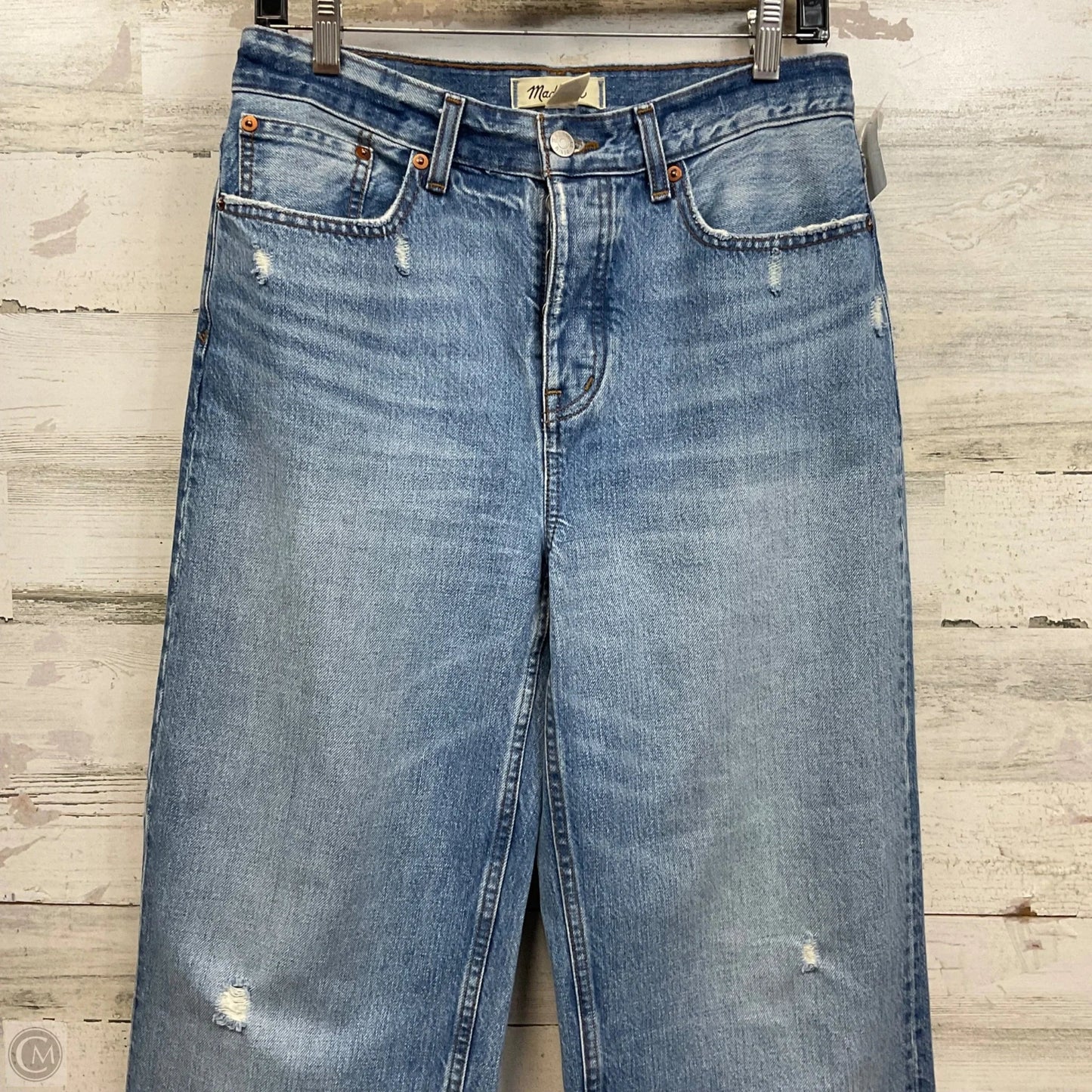 Jeans Wide Leg By Madewell In Blue Denim, Size: 2
