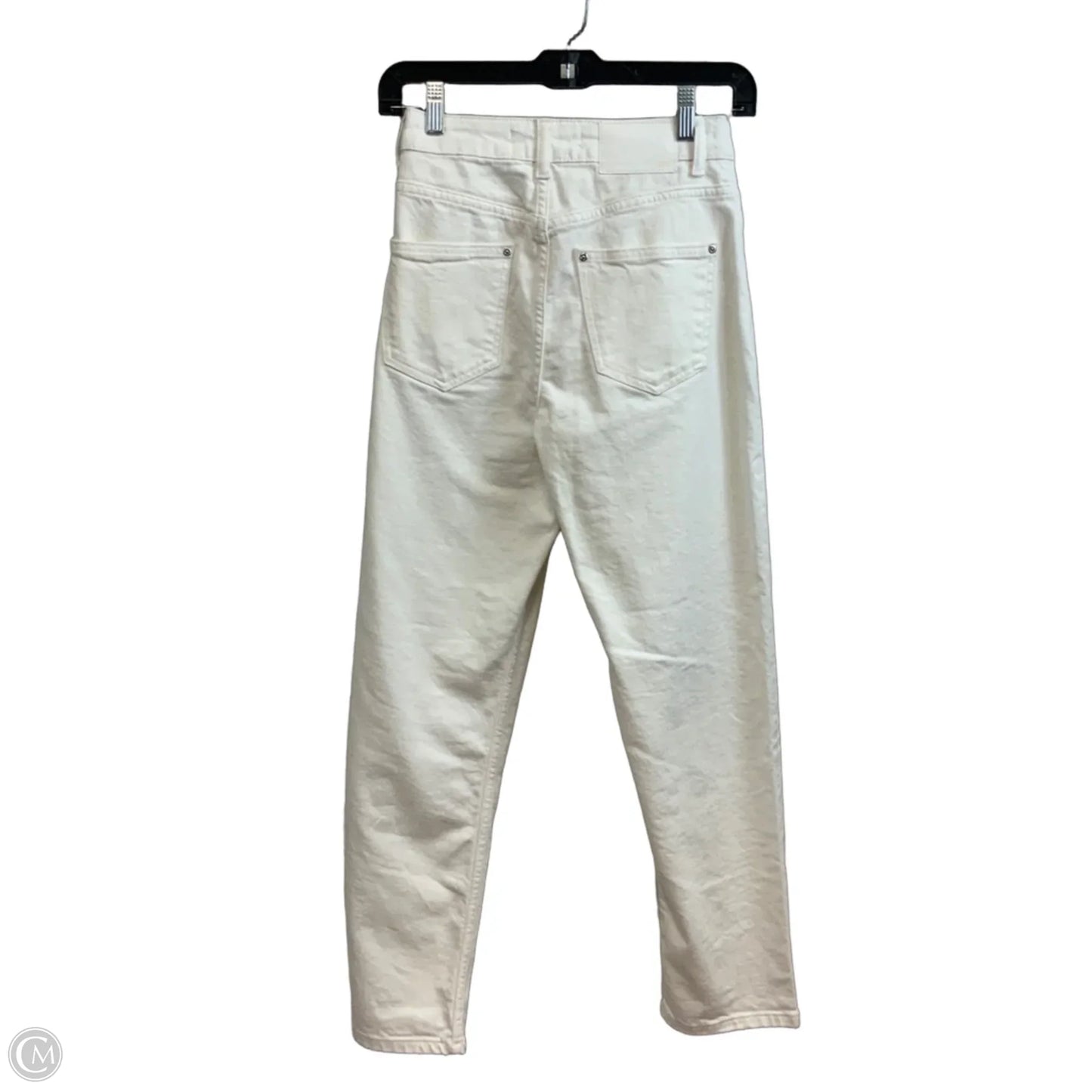 Jeans Straight By Zara In White Denim, Size: 2