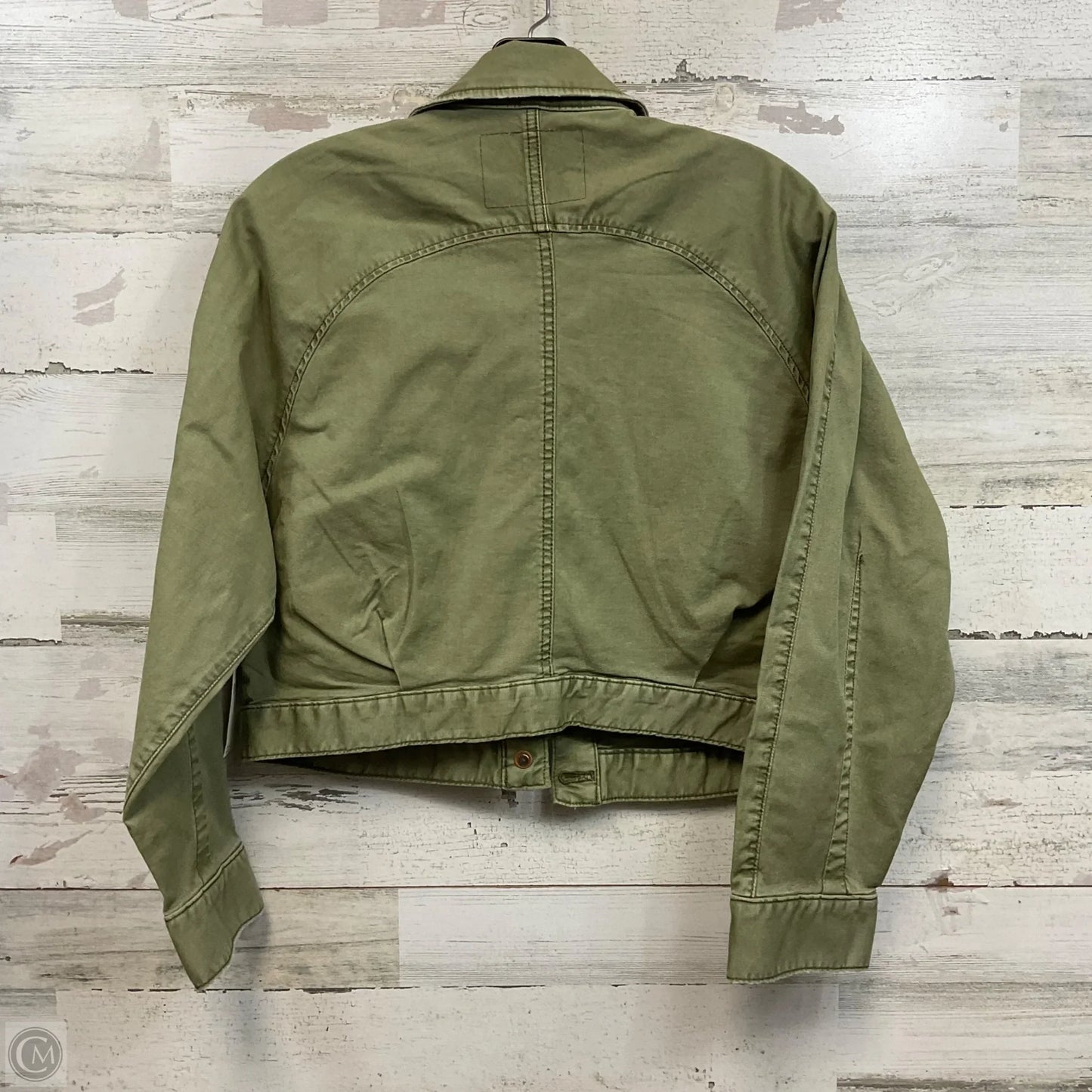 Jacket Denim By Pilcro In Green Denim, Size: S