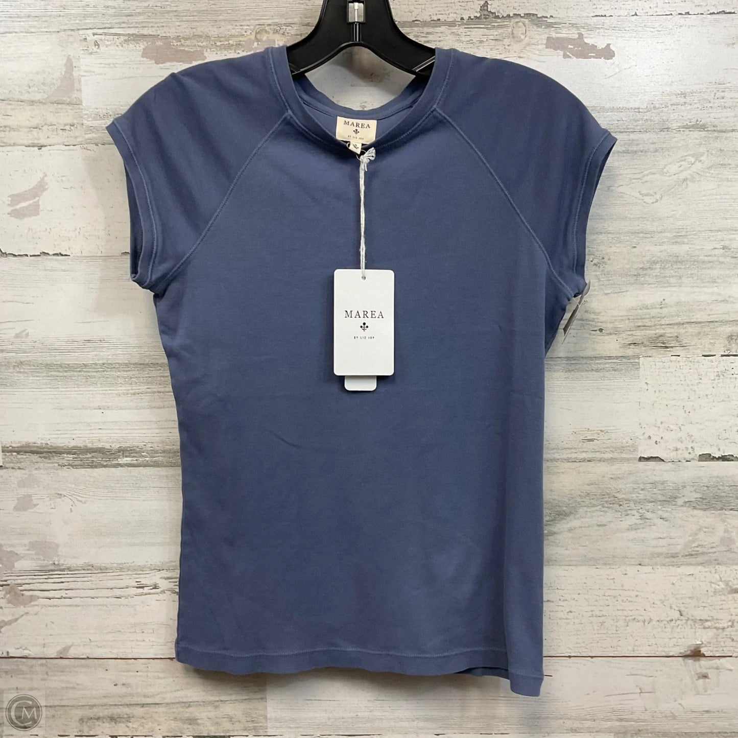 Top Short Sleeve By marea In Blue, Size: Small