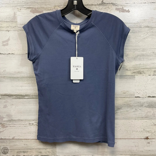 Top Short Sleeve By marea In Blue, Size: Small