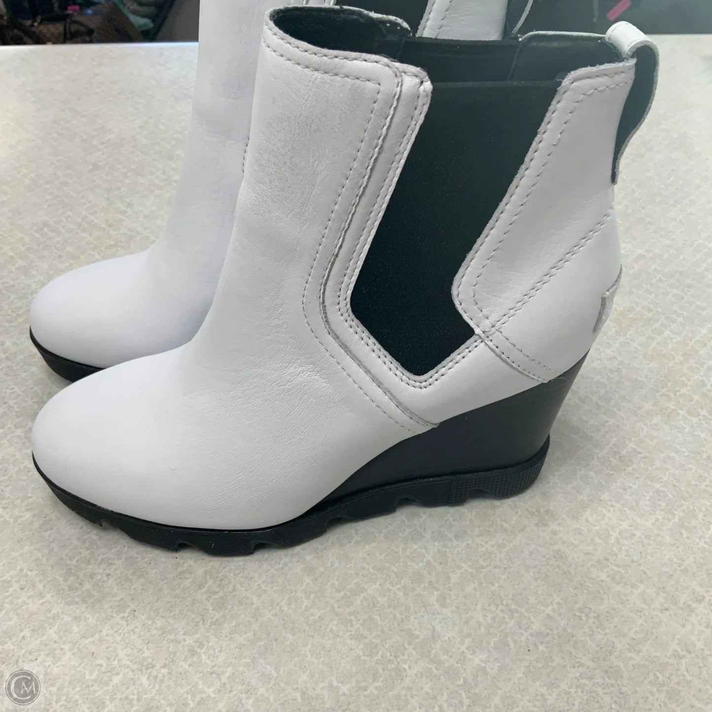 Boots Ankle Heels By Sorel In White, Size: 7