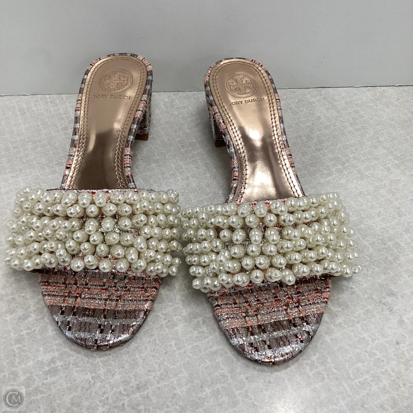 Sandals Designer By Tory Burch In Rose Gold, Size: 6.5