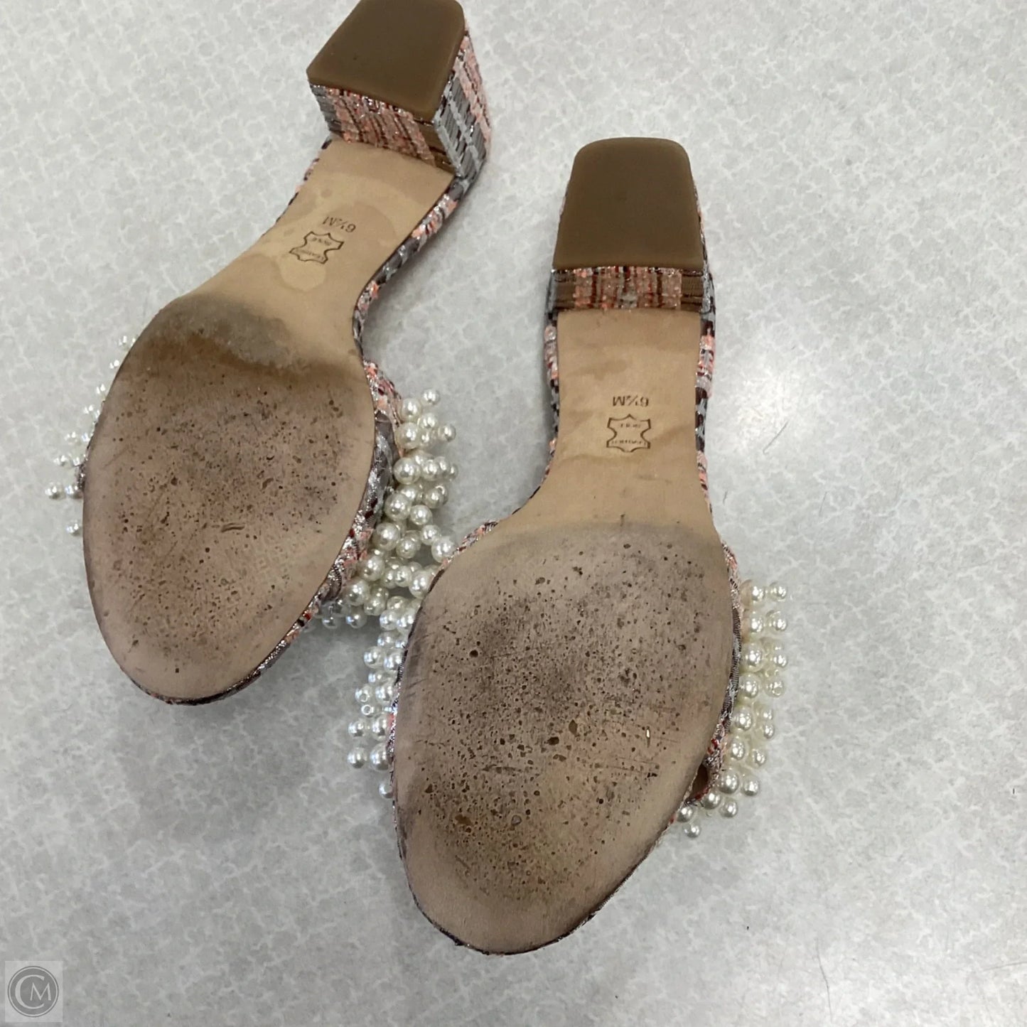 Sandals Designer By Tory Burch In Rose Gold, Size: 6.5